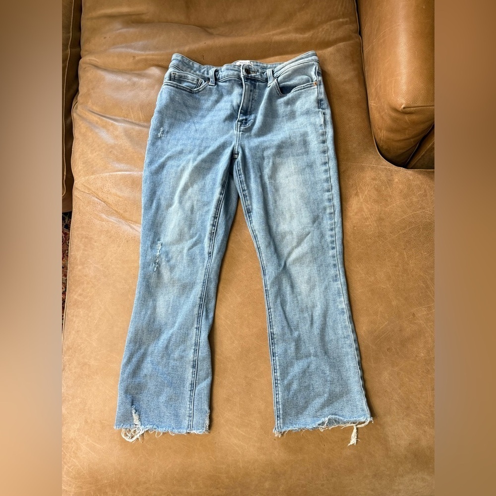 Pistola COSMIC BLUE LOVE Lydia High Rise Cropped Boot Jean Size 10 - Picture 3 of 9